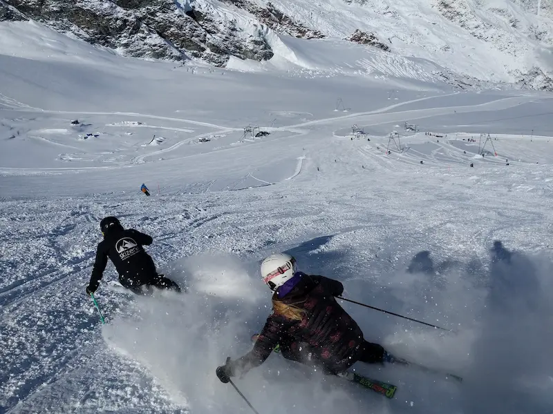 leçons privées vs. cours collectifs à saas-fee
