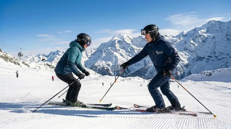 Morning vs Afternoon Ski Lessons in Saas-Fee